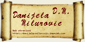 Danijela Milurović vizit kartica